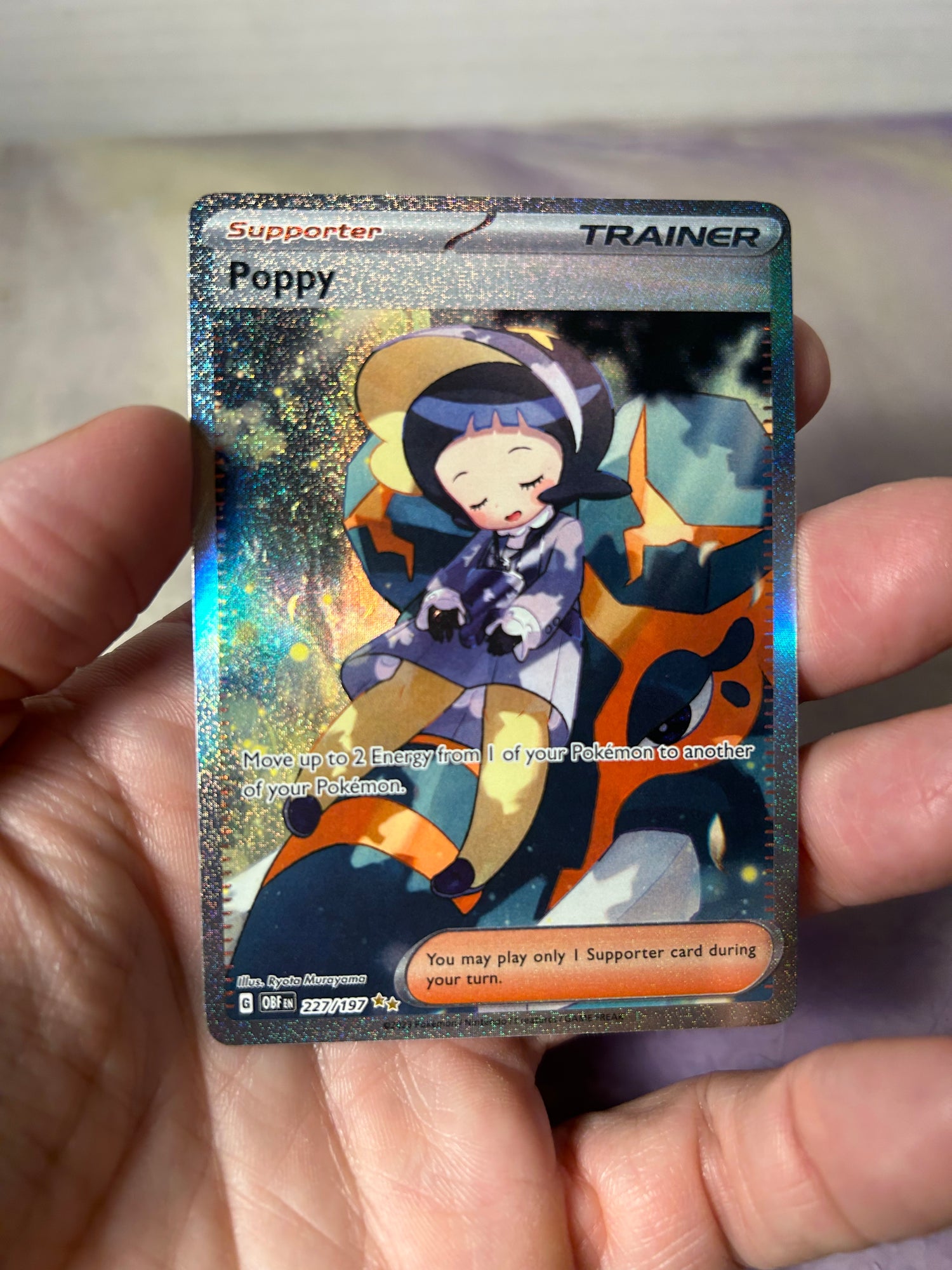 Poppy 227/197 Full Art NM/M Obsidian Flames Pokemon Card – CPJCollectibles